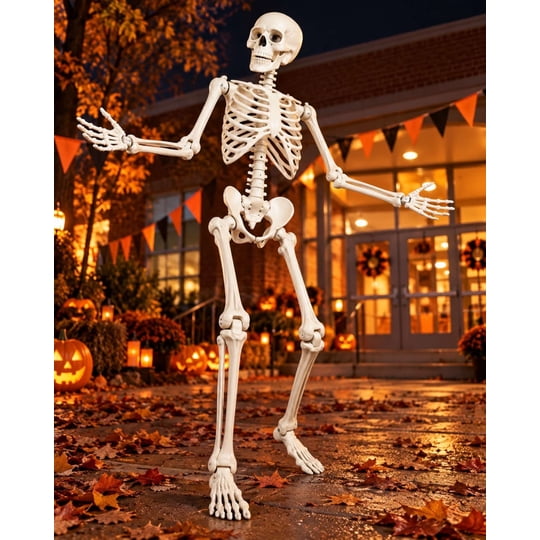 Imac Hogar - Adorno Esqueleto Decorativo Halloween Articulado 165 Cm