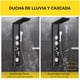 thumbnail image 3 of Columna De Ducha Con 5 Funciones 129x22cm 3 Jets Negro Brillante, 3 of 13