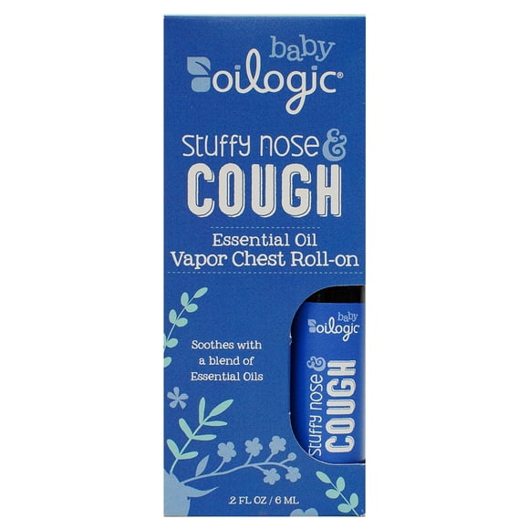 Aceite esencial Roll-on Oilogic para congestión nasal y tos para bebés