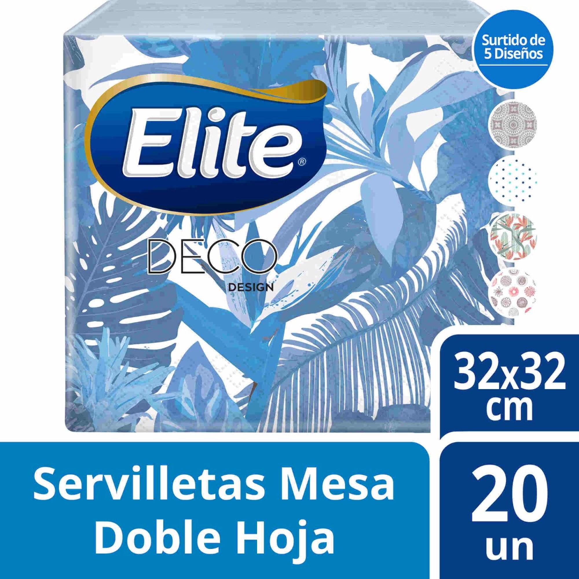 Servilletas Mesa 33x33 Cm 20 Un Elite