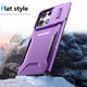 thumbnail image 4 of Funda Resistente para Motorola Moto G 5G 2025 con Tapa Deslizante y Protección Militar Morado, 4 of 5