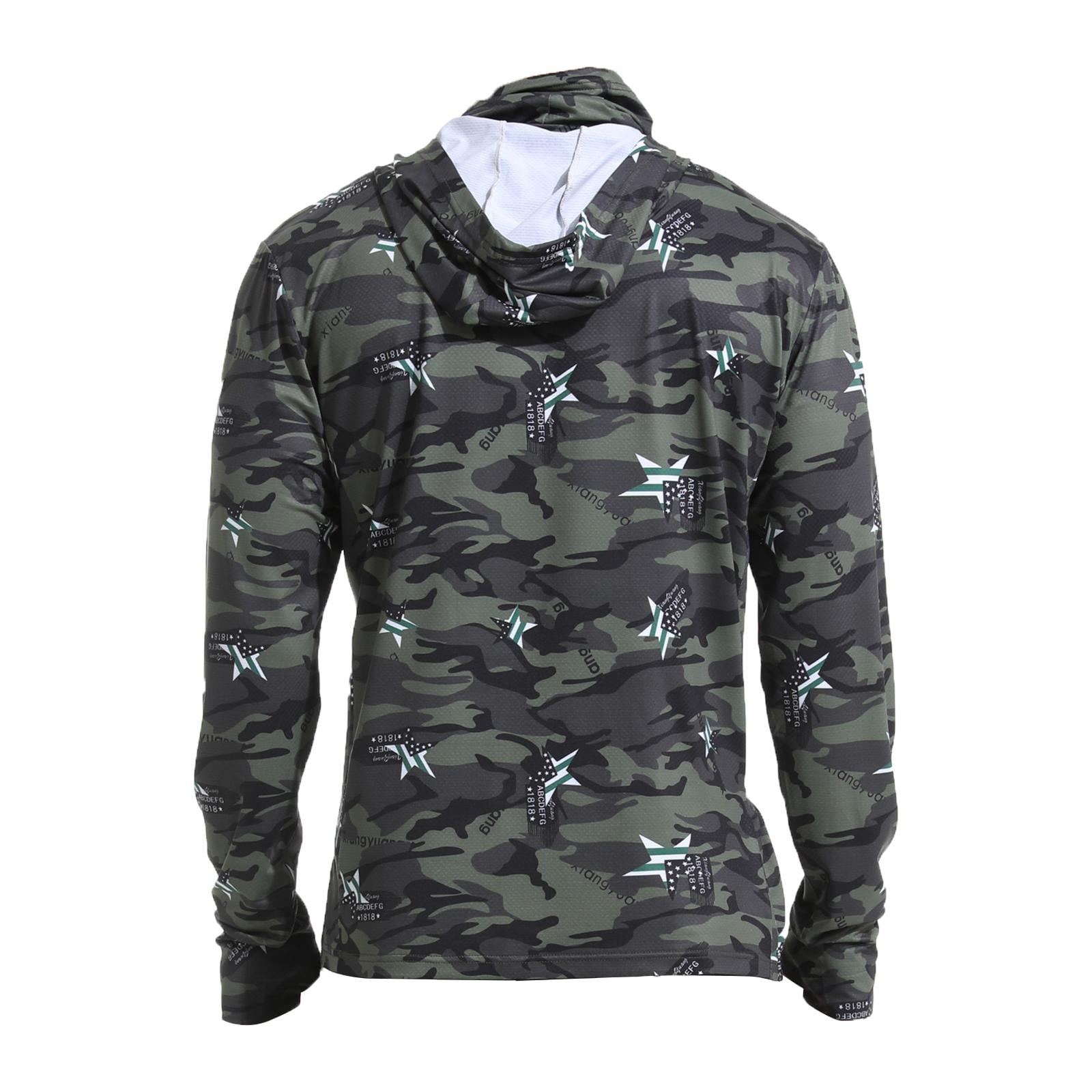 Ioensy - Camisa Con Capucha Y Protección Solar Para Hombre, Protector Fino Contra Erupciones Para Montar Al Aire Libre, Xl, Verde