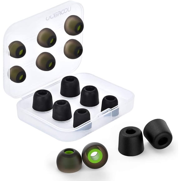 Tips Auriculares Aceyoon 12 pcs S M L Espuma Silicona 5 a 7 mm