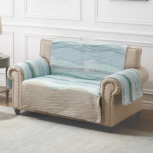Sofá de dos plazas Maui Slipcover Greenland Home Multicolor