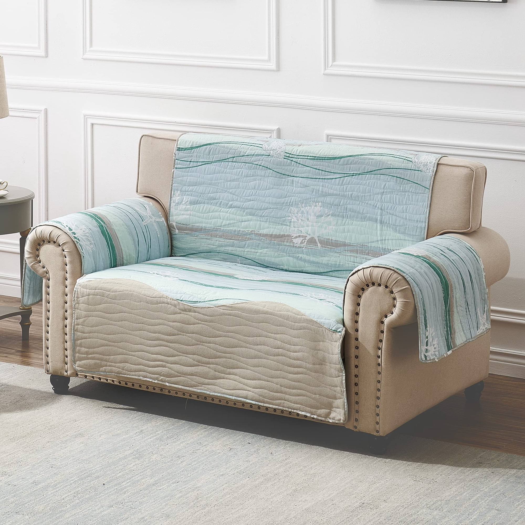 Greenland Home Fashions - Sofá De Dos Plazas Maui Slipcover Greenland Home Multicolor