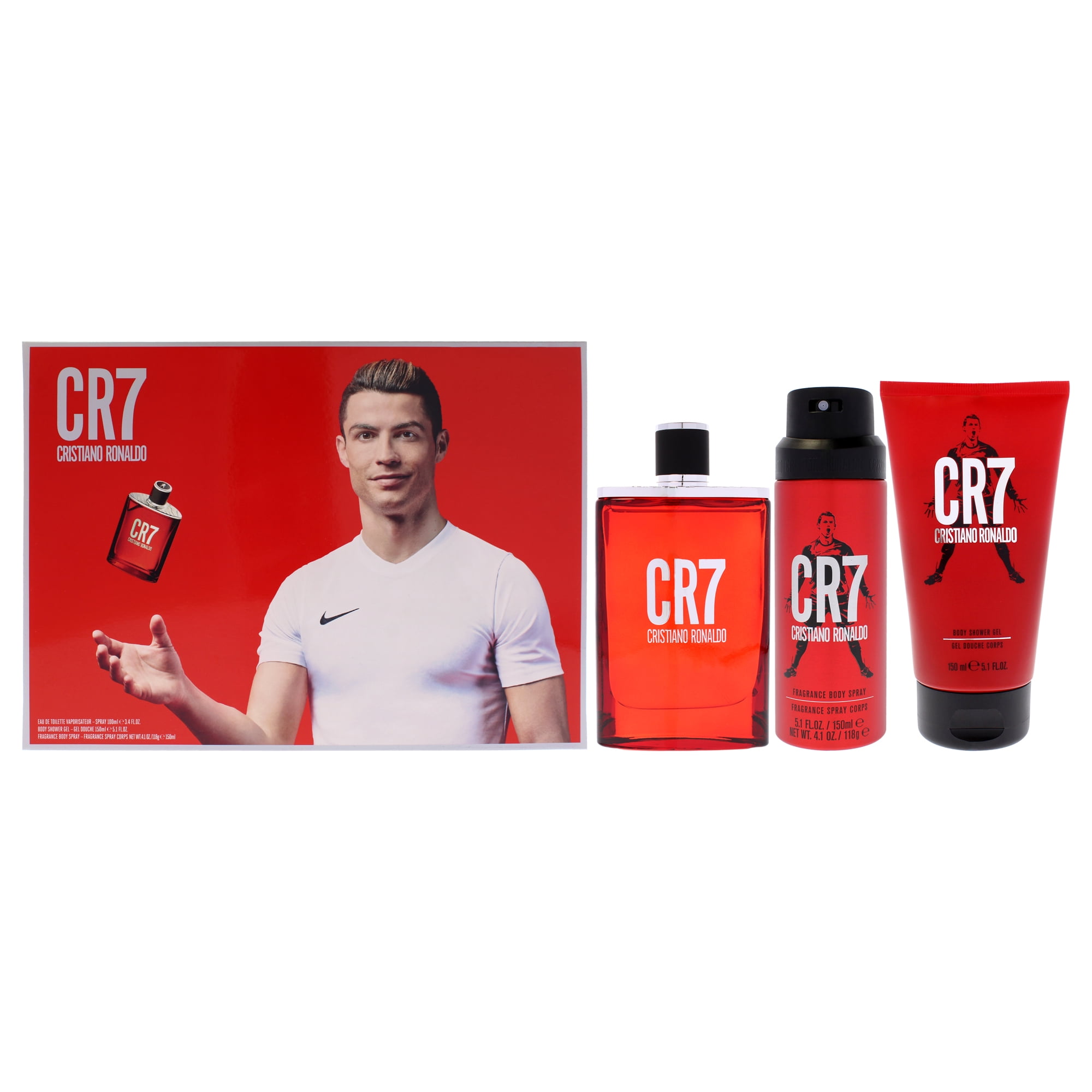 Set De Regalo Perfume Cristiano Ronaldo Cr7 Edt 100ml Hombre
