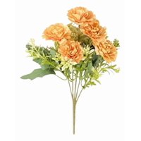 Genérico - Set 4 Flores Artificiales Ramo Decorativo Peonía Follaje Jhn