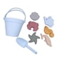 thumbnail image 2 of Juguetes De Arena De Silicona Para Niños, Lindos Juguetes De Playa Para Niños Para El Patio Trasero, Exteriores Y Viajes, Azul Claro, 2 of 4