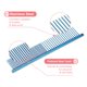 thumbnail image 3 of Uxcell Peine para Perros y Gatos, Peines para Mascotas con Dientes de Acero Inoxidable y Puntas Redondeadas para Nudos, Enredos, Pelo Largo y Rizado, Azul Platinado 6.5 PULGADAS, 3 of 7
