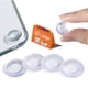 thumbnail image 1 of Topes Adhesivos Transparentes Para Mesa De Vidrio Antideslizantes 20 Piezas, 1 of 7