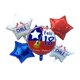 thumbnail image 2 of Set 5 Globos Diseño Estrellas Fiestas Patrias Chile Cotillon, 2 of 3