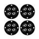 thumbnail image 3 of 4 Uds Mini Rodillo De Ricino Pasta De Rotación De 360 Grados Para Caja De Almacenamiento De Muebles Cuentas De Acero Negro, 3 of 5