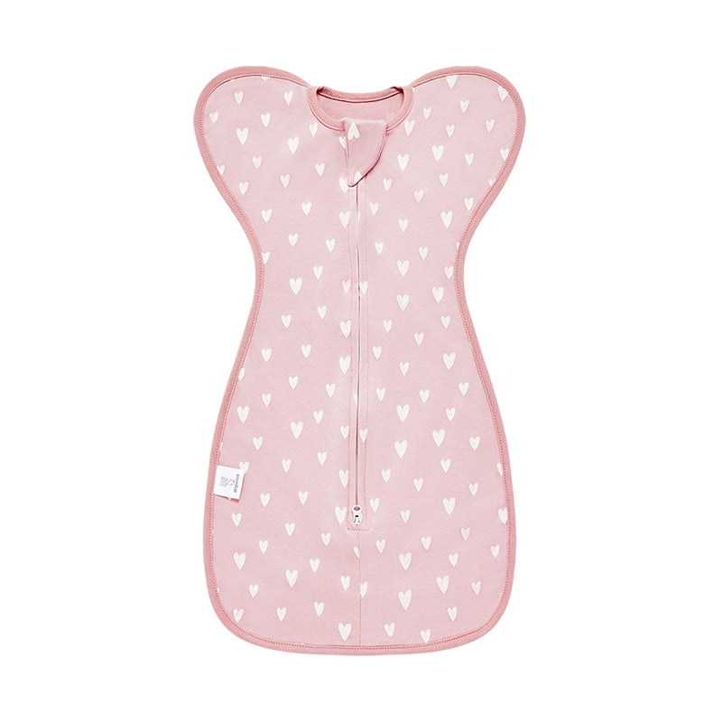Xusx111 - Manta Swaddle Con Cremallera De 2 Vías Para Bebé Recién Nacido (amor Rosa, Medio (3-6 Meses)), Reflexo De Sorpresa De Calma (m / 68cm)