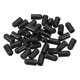 thumbnail image 1 of Uxcell 100Pcs Tapas de Extremo de Silicona 0.24" ID 0.51" Altura Negro, 1 of 7