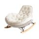 thumbnail image 5 of Mecedora Penguin Silla De Ocio Cómoda Individual Para El Porche Del Hogar Interior Beige, 5 of 5
