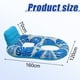 thumbnail image 5 of Flotador inflable para piscina al aire libre, silla flotante de PVC con reposacabezas y portavasos, juguetes para fiestas en la playa para niños y adultos., 5 of 5