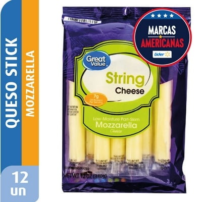 Varitas De Queso Mozzarella Hebras 340 G Great Value