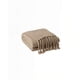 thumbnail image 2 of Manta Con Flecos De Soga Trenzados Chenille Color Café Claro, 2 of 4