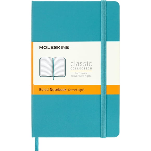 Libreta Classic Pocket Rayed Blue Reef Tapa Dura