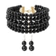 thumbnail image 2 of Gargantilla De Perlas Y Pendientes Para Mujer Conjunto De Bisutería Negro, 2 of 5