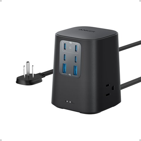 Estación De Carga Anker 100W 9 En 1 Usb C Regleta 4 Usb C