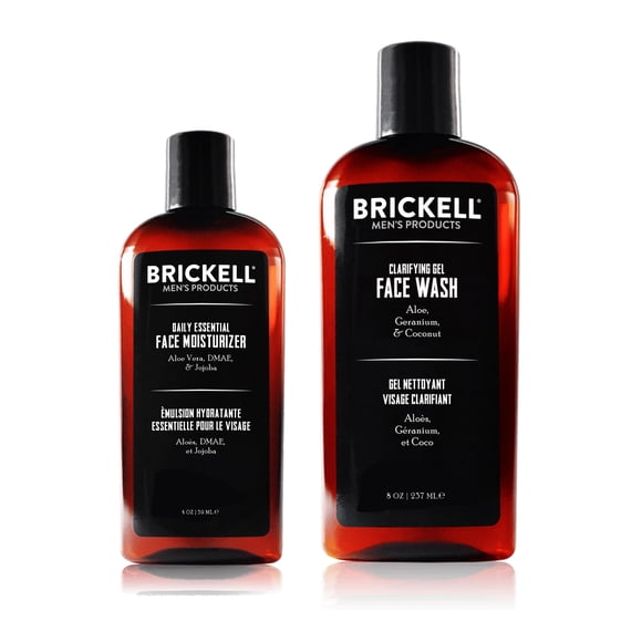 Rutina de Cuidado Facial para Hombres Brickell Ácido Hialurónico 59 ml + 237 ml