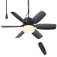 thumbnail image 1 of Ventilador de Techo Fanspex 52 cm con Luz 110V 5 Velocidades Negro, 1 of 6