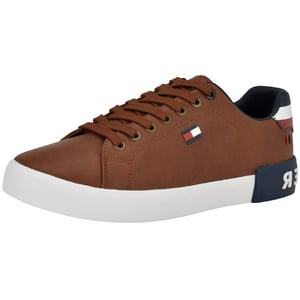 Zapatilla Tommy Hilfiger Rezz Para Hombre, Color Coñac, Talla 12, Ee. Uu.