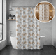 thumbnail image 2 of Cortina De Baño Peva 180x180cm Diseño Arcoíris Con Ganchos, 2 of 6