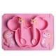 thumbnail image 3 of Silicone Spoon Fork Sucker Baby Food Level Children's Tableware Cartoon Silicone Bowl Silicone Dinner Plate For Mother And Baby, 3 of 4