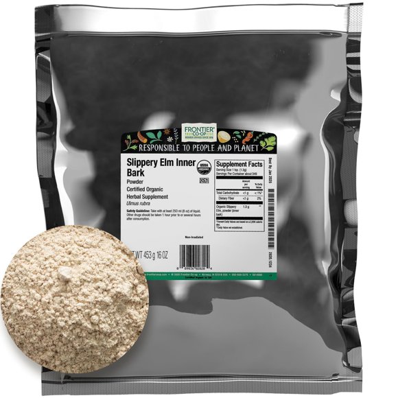 Polvo de corteza de olmo verde Frontier Herb Organic 454 g