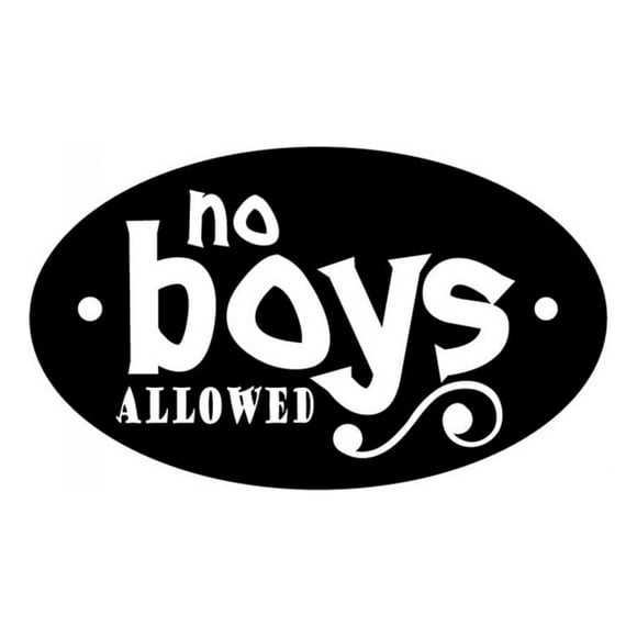 Decomural No Boys Allowed Girls Bedroom WS-17029