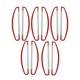 thumbnail image 2 of 10 Postes Enrollables Para Pancartas Enrollables, Hechos A Mano, Para Celebraciones En Vivo, Color Rojo, 17 Cm, 2 of 5