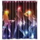 thumbnail image 1 of Cortina de ducha de baile, juego de cortina de baño con ganchos, tamaño 66 x 72 pulgadas, 1 of 3