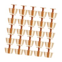 Magideal - 25 Remaches De 12 Mm Con Tapón De Rosca, Remaches De Cabeza De Clavo Hechos De Aleación, Remaches De Cabeza Plana Resistentes Para Bolsos, Proyectos D Oro