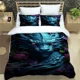 thumbnail image 1 of v880 Bed Sheets Retro dragon printed Bedding Sets exquisite bed supplies set duvet cover bed comforter set bedding set luxury birthday gift 3-Piece Bedding Set (1 Duvet Cover + 2 Pillow Shams) Bed She, 1 of 5