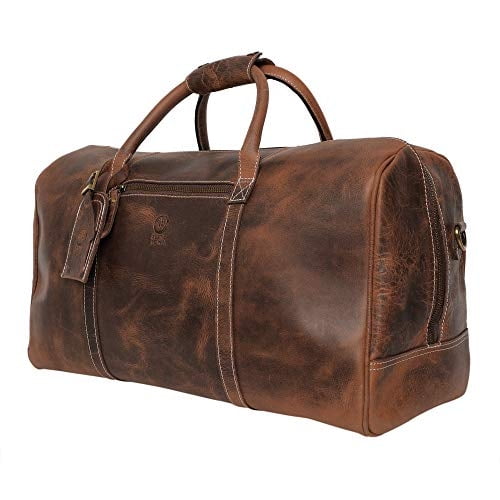 Bolsa De Mano Rustic Town De Piel De Morera Para Viajes