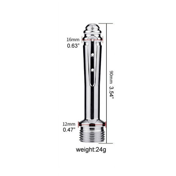 1pc Anal Toys Douche Anal Vaginal Irrigation Metal Aluminium Alloy Enema Nozzle Probe Anal Cleaning Shower Head Sex Toy Adult Sex Toys