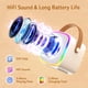 thumbnail image 3 of Máquina de karaoke con 2 micrófonos para niños y adultos, portátil con Bluetooth, altavoz con luces LED, ideal para cumpleaños de niñas de 3 a 12 años., 3 of 7