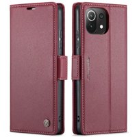 Caseme Tipo Cartera Xiaomi 11 Lite Con Cierre Magnético, Rfid, Tarjetero, Soporte, Carga Inalámbrica