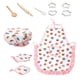 thumbnail image 1 of Kid Chef Rol Juego De Simulación Toy Cap Delantal Pot Pad Sets Cake Pattern 11PCS, 1 of 5