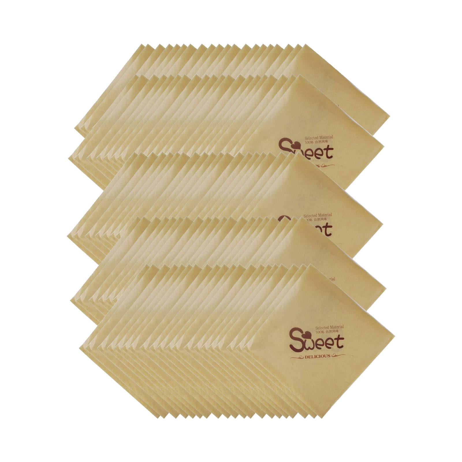 Magideal - 100 Uds. Bolsas Para Hamburguesas Pequeñas Bolsas De Papel Multiusos Bolsas De Regalo Para Fiestas Bolsas De Panadería Bolsas De Papel A Prueba De Gra A