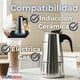 thumbnail image 5 of Cafetera Italiana Expresso 500ml 6 Tazas Acero Inoxidable Plateado, 5 of 11