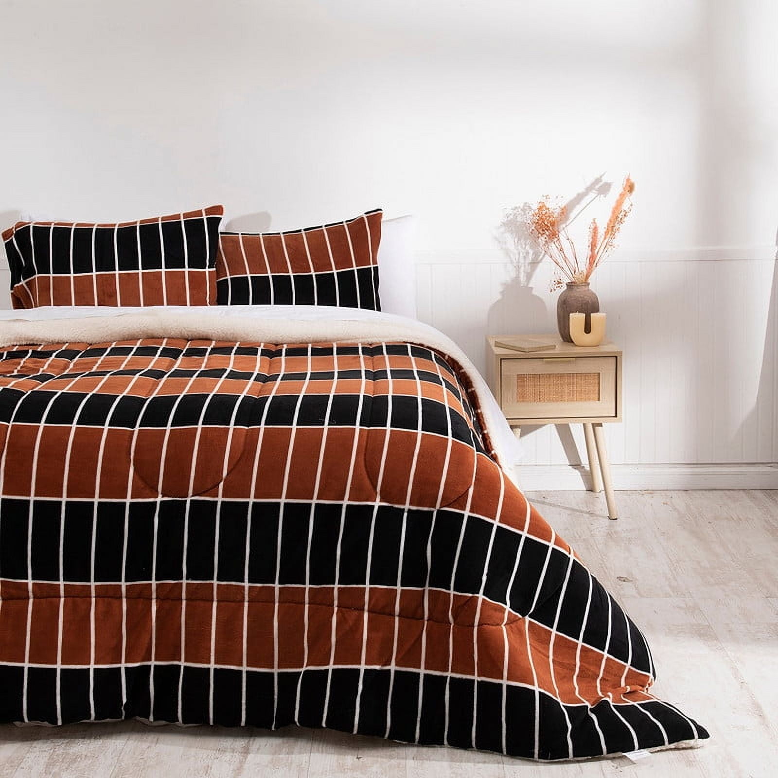 Mashini - Plumon Coral Print Sherpa 2 P Cuero