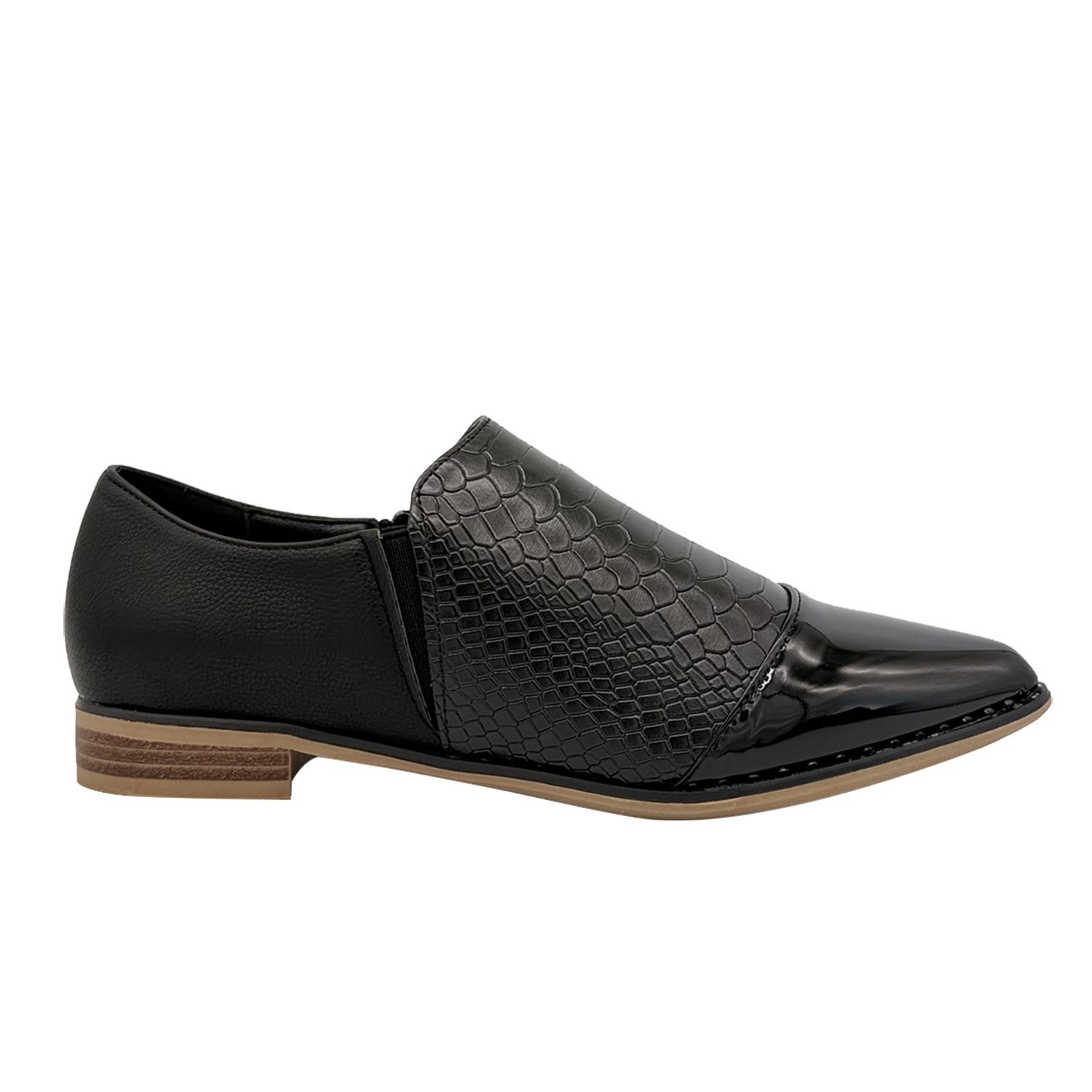 Danicolle Calzado - Zapato Para Mujer Croco Negro Danicolle