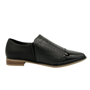 Danicolle Calzado - Zapato Para Mujer Croco Negro Danicolle