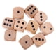 thumbnail image 4 of 10x Dados De Madera D6 Dados Punteados De Seis Caras Para Mazmorras Y Dragones Natural, 4 of 5