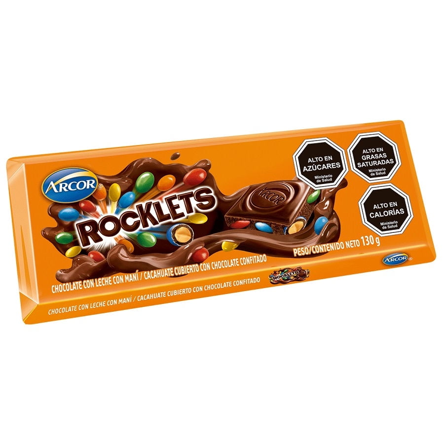 Chocolate Rocklets Maní 130 g Arcor