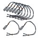 thumbnail image 5 of 8 Uds Collar De Cristal Cordón Piedra Vacía Soporte Pulsera Colgante Soporte Negro, 5 of 5
