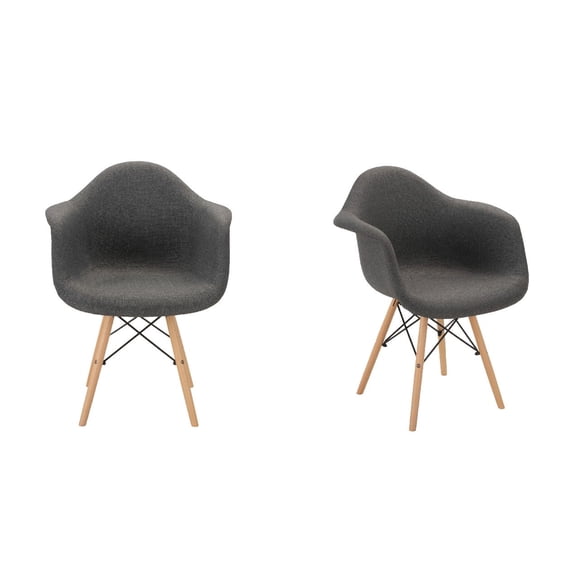 pack x 2 sitial Eames tela Gris